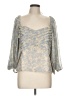 Express Blue 3/4 Sleeve Blouse Size L - photo 1