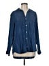 Grayson 100% Lyocell Blue Long Sleeve Button-Down Shirt Size Med (3) - photo 1