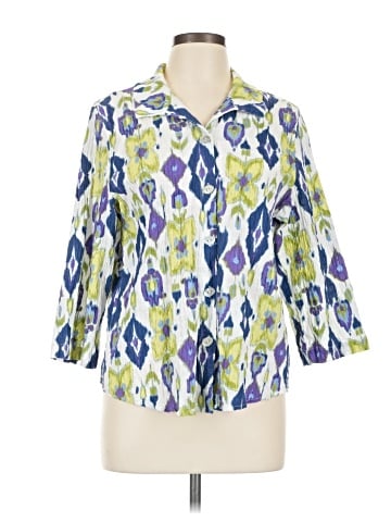 Habitat 3/4 Sleeve Button-Down Shirt (view 1)