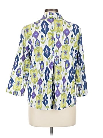 Habitat 3/4 Sleeve Button-Down Shirt (view 2)