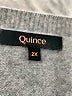 Quince 100% Cashmere Gray Cashmere Pullover Sweater Size 2X - photo 7