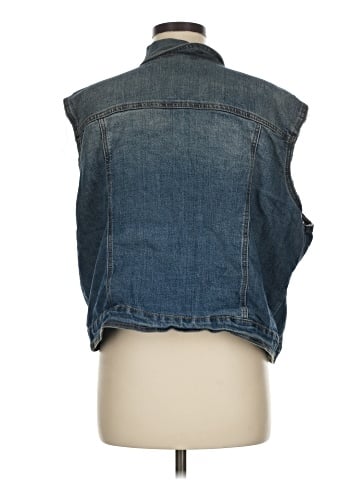 Ashley Stewart Denim Vest (view 2)