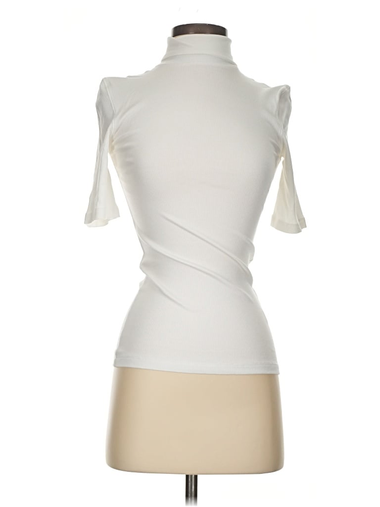 Pre-owned Modern Citizen Short Sleeve Top Ivory One Shoulder Neckline Tops