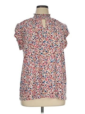 Anne Klein Short Sleeve Blouse (view 1)