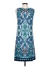 Max Studio Paisley Blue Casual Dress Size S - photo 2
