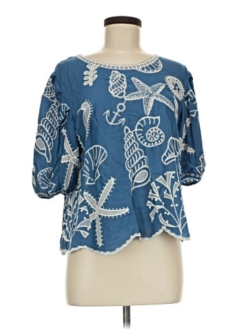 Solitaire Short Sleeve Blouse (view 1)