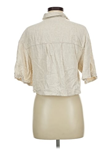 Topshop 3/4 Sleeve Button-Down Shirt (view 2)