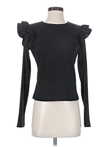 Aqua Long Sleeve Top (view 1)