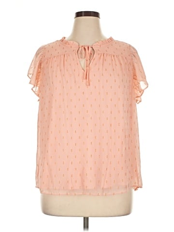 LC Lauren Conrad Short Sleeve Blouse (view 1)