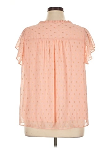 LC Lauren Conrad Short Sleeve Blouse (view 2)