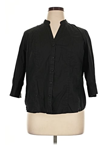 Style&Co 3/4 Sleeve Button-Down Shirt (view 1)