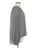 Max Studio 100% Polyester Gray Long Sleeve Blouse Size L - photo 4