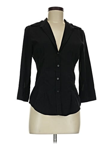 Express 3/4 Sleeve Button-Down Shirt (view 1)
