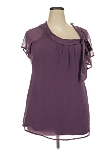 Worthington Short Sleeve Blouse (view 1)