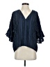 Devlin 100% Polyester Blue 3/4 Sleeve Blouse Size S - photo 1