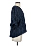 Devlin 100% Polyester Blue 3/4 Sleeve Blouse Size S - photo 4
