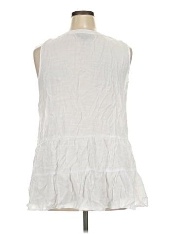 Ashley Stewart Sleeveless Button-Down Shirt (view 2)