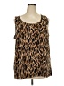 Catherines Brown Sleeveless Blouse Size 2X - photo 1