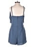 Sage 100% Polyester Solid Blue Romper Size S - photo 2