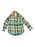 Carter's Plaid Teal Long Sleeve Button-Down Shirt 9-12 MO / 12 MO - photo 1