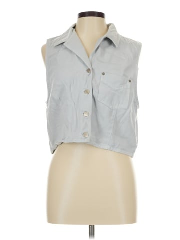 Karen Kane Sleeveless Button-Down Shirt (view 1)