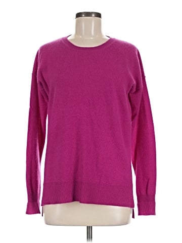 Aqua Cashmere Pullover Sweater (view 1)