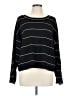 Max Studio Stripes Black Pullover Sweater Size L - photo 1