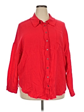Zenana 3/4 Sleeve Button-Down Shirt (view 1)