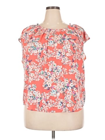 LC Lauren Conrad Short Sleeve Blouse (view 1)