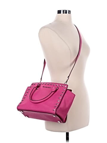 MICHAEL Michael Kors Leather Satchel (view 2)
