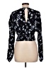 Dynamite 100% Rayon Black Long Sleeve Blouse Size L - photo 2