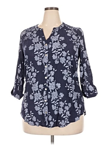 Sara Michelle 3/4 Sleeve Blouse (view 1)
