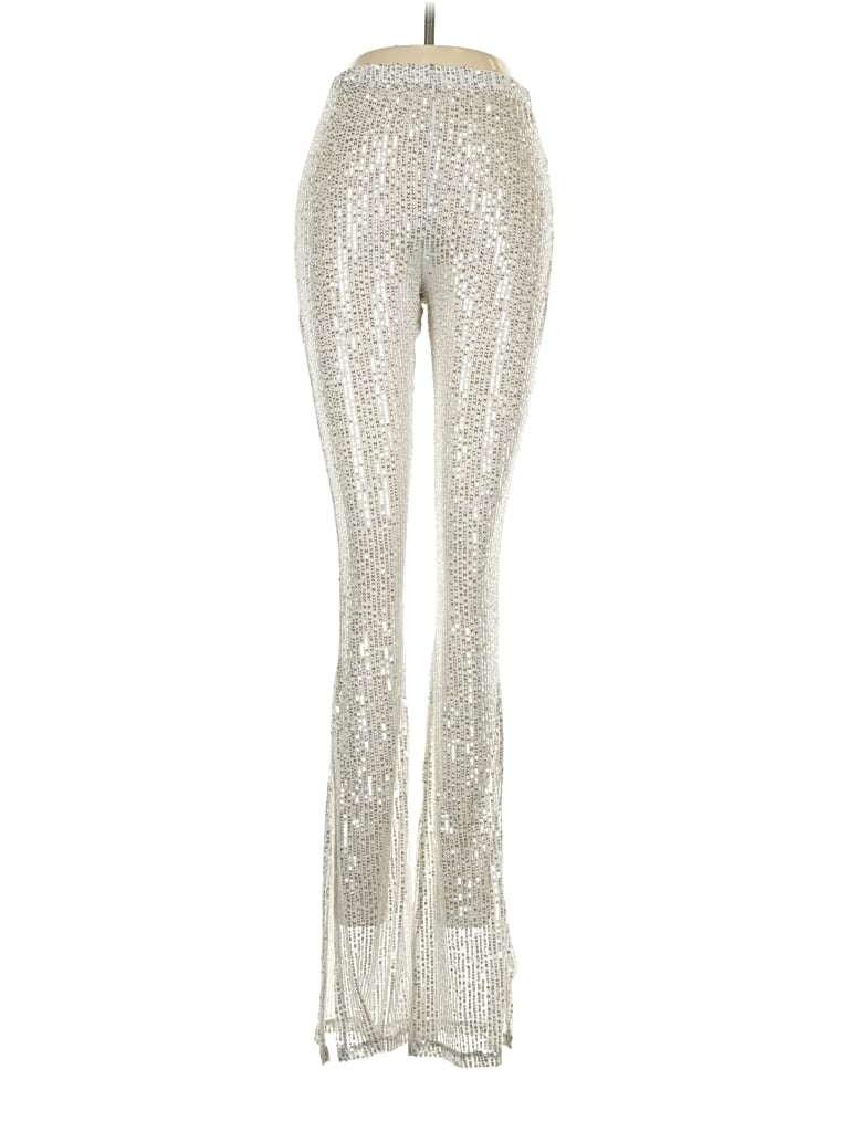 Pre-owned Lucy In The Sky Casual Pants In Silver