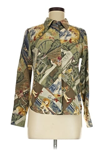 Kate Hill Long Sleeve Button-Down Shirt (view 1)