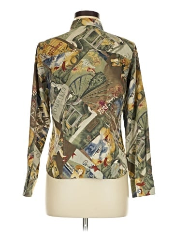 Kate Hill Long Sleeve Button-Down Shirt (view 2)