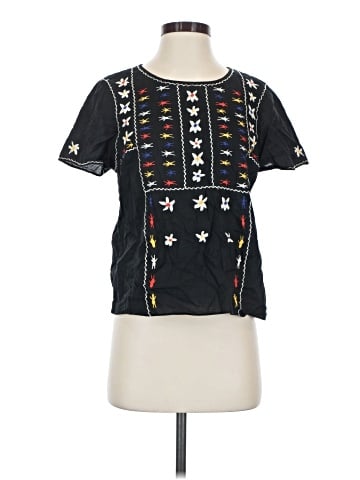Madewell Embroidered Tie-Back Cutout Top (view 1)