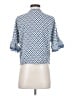 Max Studio Blue Short Sleeve Blouse Size S - photo 2