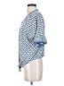 Max Studio Blue Short Sleeve Blouse Size S - photo 5