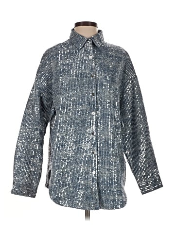 Hot & Delicious Long Sleeve Button-Down Shirt (view 1)