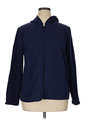 Weekends by Chico's Zip Up Hoodie (view 1)