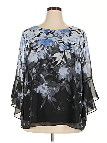 Kasper 3/4 Sleeve Blouse (view 1)