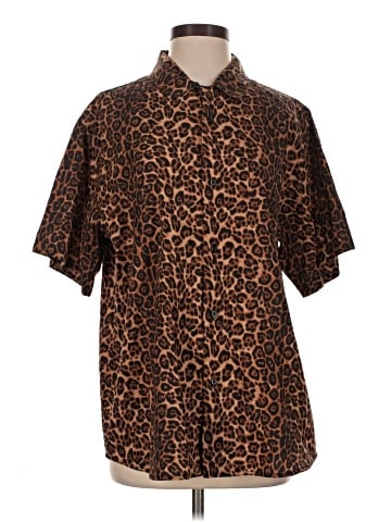 TNA Short Sleeve Button-Down Shirt (view 1)