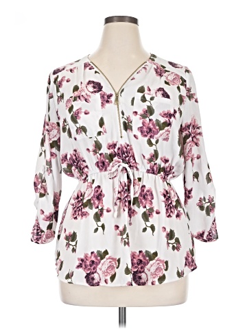 Justify 3/4 Sleeve Blouse (view 1)