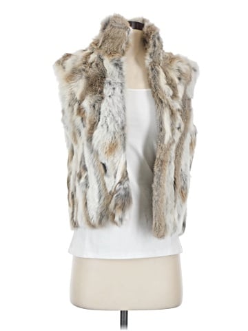 Adrienne Landau Faux Fur Vest (view 1)