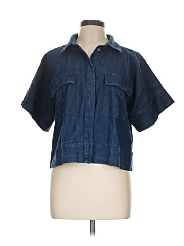 Ann Taylor LOFT Short Sleeve Button-Down Shirt (view 1)