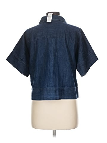Ann Taylor LOFT Short Sleeve Button-Down Shirt (view 2)