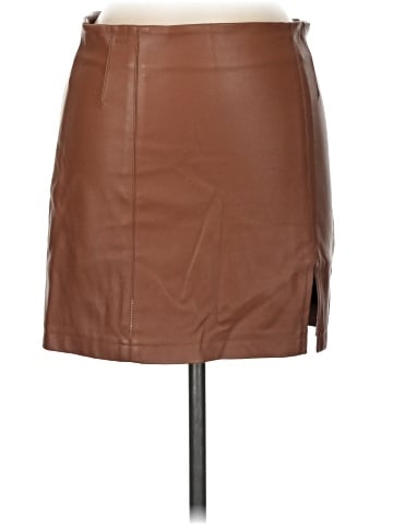 Glassons Faux Leather Skirt (view 1)