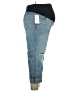Isabel Maternity 100% Cotton Blue Jeans Size 16 - photo 4