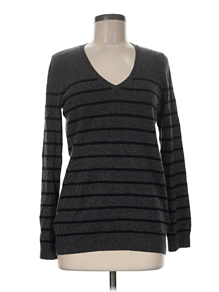 Pre-owned L.l.bean Cashmere Pullover Sweater In Gray