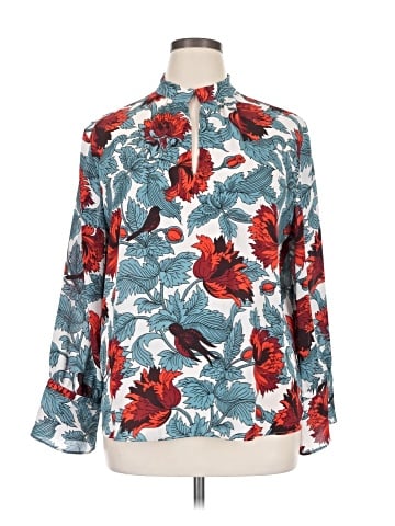 Ann Taylor Factory Long Sleeve Blouse (view 1)